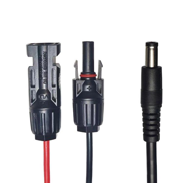 Cable de carga para paneles solares MC4 a DC5521 para estaciones de energía portátiles, MC4 To DC5521