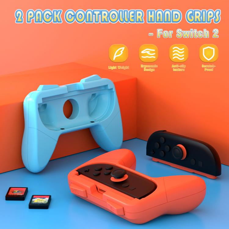 Soportes para empuñadura izquierda y derecha para Nintendo Switch 2. Empuñadura sencilla., 2 In 1