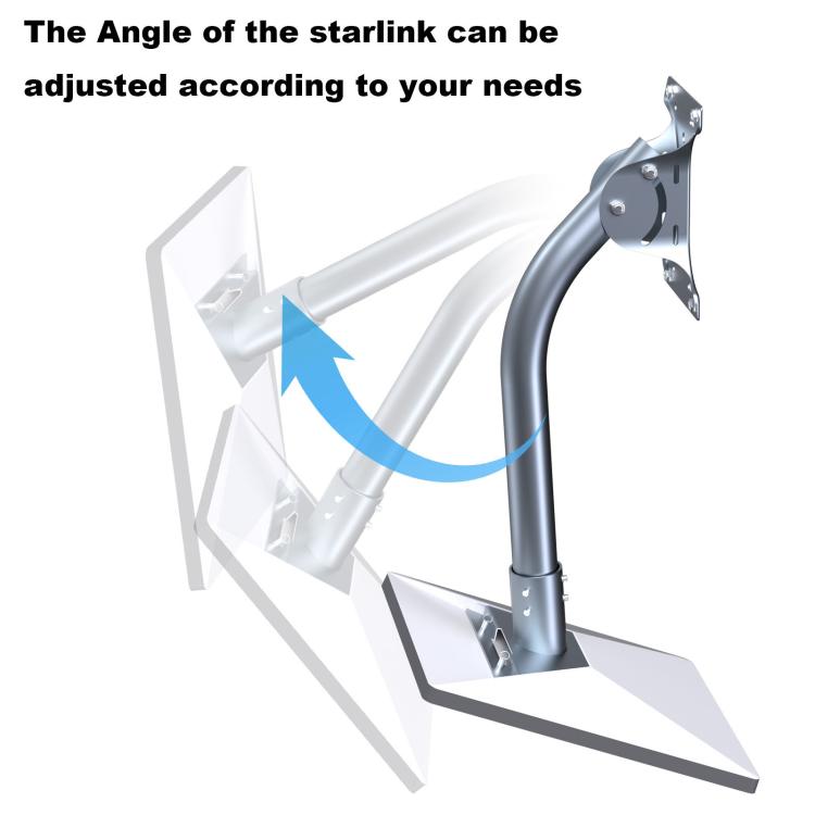 Para el juego base de soporte Starlink Gen 3 / V4, Curved Pole, Straight Pole