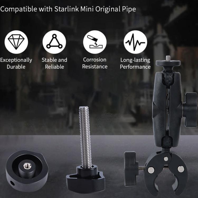 Adaptador de soporte de aleación de aluminio para Starlink Mini, soporte de abrazadera de alta resistencia, S8600