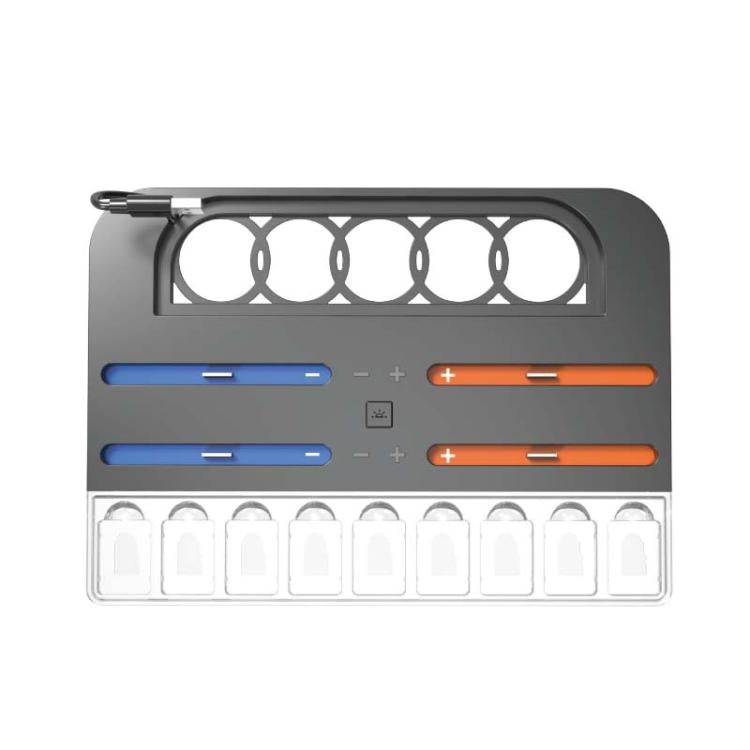 Base de carga con iluminación RGB para la consola Nintendo Switch 2 y los mandos Joy-Con, con 9 ranuras para tarjetas de juego., HBS-2804