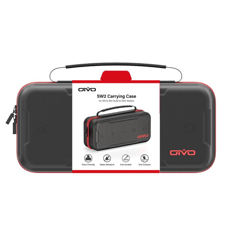 Estuche de transporte OIVO de gran capacidad de EVA con soporte integrado y 24 ranuras para tarjetas de juego para Nintendo Switch 2.