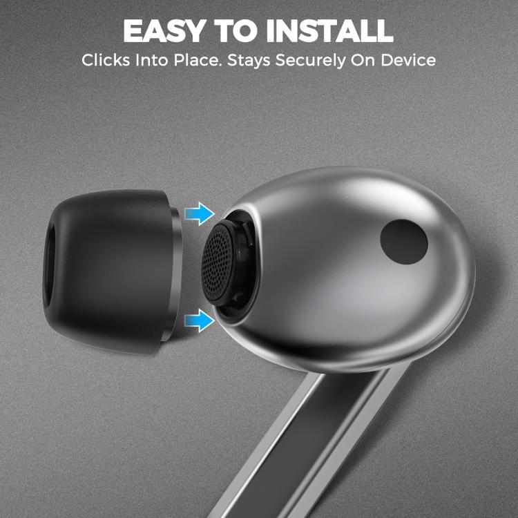 Tapones para los oídos AhaStyle WG168 de espuma viscoelástica antideslizantes y antipérdida para Samsung Galaxy Buds3 Pro, S+M+L, L, M, S