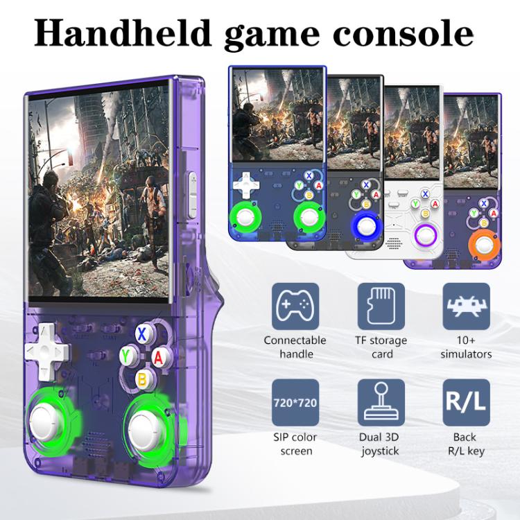 Consola de juegos portátil retro R36 Ultra de 4 pulgadas con Linux de código abierto y soporte Wi-Fi/MIFI., 64G, 128G