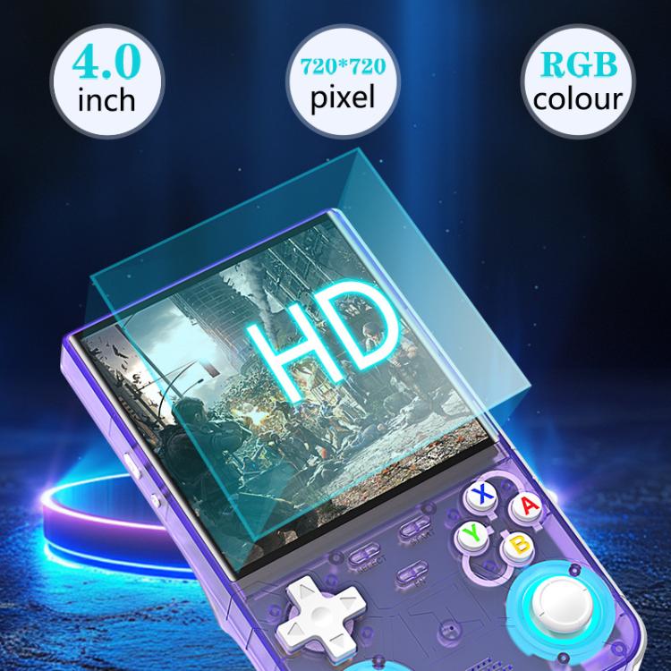 Consola de juegos portátil retro R36 Ultra de 4 pulgadas con Linux de código abierto y soporte Wi-Fi/MIFI., 64G, 128G