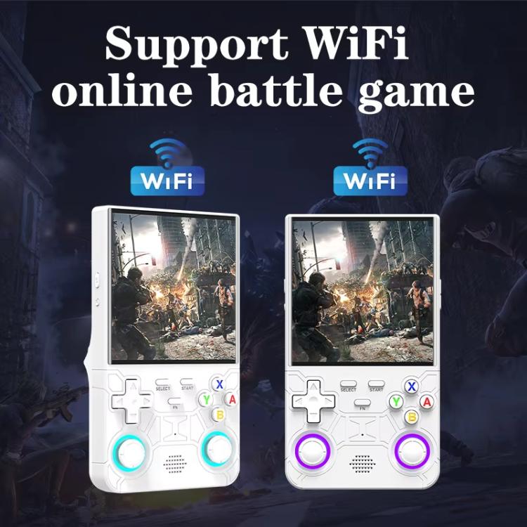 Consola de juegos portátil retro R36 Ultra de 4 pulgadas con Linux de código abierto y soporte Wi-Fi/MIFI., 64G, 128G