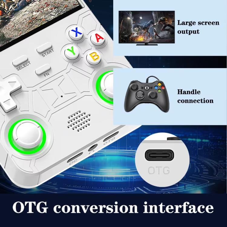Consola de juegos portátil retro R36 Ultra de 4 pulgadas con Linux de código abierto y soporte Wi-Fi/MIFI., 64G, 128G