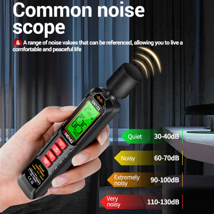 Medidor de nivel de ruido y volumen de sonido ANENG