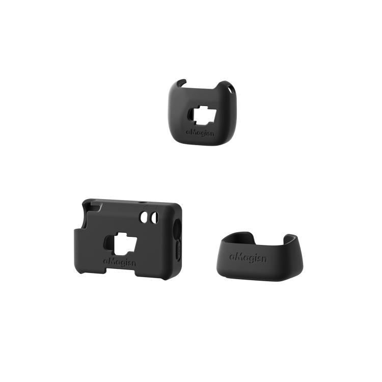 Funda protectora de silicona aMagisn MP01 para DJI Mic Mini, 3 In 1 Black, 3 In 1 Gray, 3 In 1 Pink, 3 In 1 Purple, 3 In 1 Blue, 4 In 1 Black, 4 In 1 Gray, 4 In 1 Pink, 4 In 1 Purple, 4 In 1 Blue