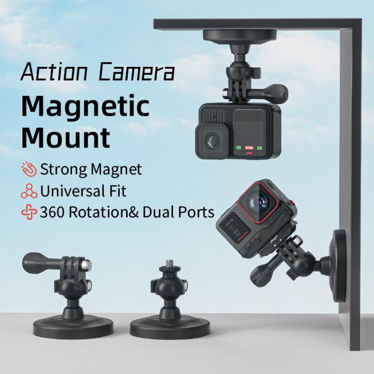 Soporte de rótula magnética 3 en 1 para cámara. Rótula magnética universal de doble interfaz., 3 In 1 Magnetic