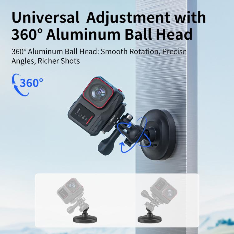 Soporte de rótula magnética 3 en 1 para cámara. Rótula magnética universal de doble interfaz., 3 In 1 Magnetic