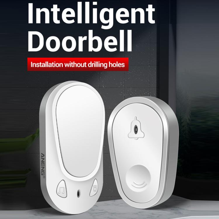 Timbre inalámbrico con control remoto electrónico inteligente ANENG Home, resistente al agua y al agua, One Press One Ring, One Press Two Rings, Two Presses One Ring