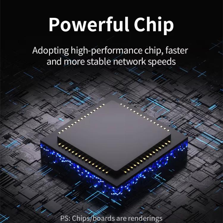 Adaptador inalámbrico USB VegGieg de doble banda WIFI 6 de 1400 Mbps, tarjeta de red sin necesidad de controladores para PC de escritorio/portátil.