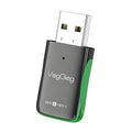 Adaptador USB 2 en 1 WiFi 6 Bluetooth 5.4 VegGieg de 1100 Mbps, tarjeta de red inalámbrica Gigabit 5G para PC/portátil.