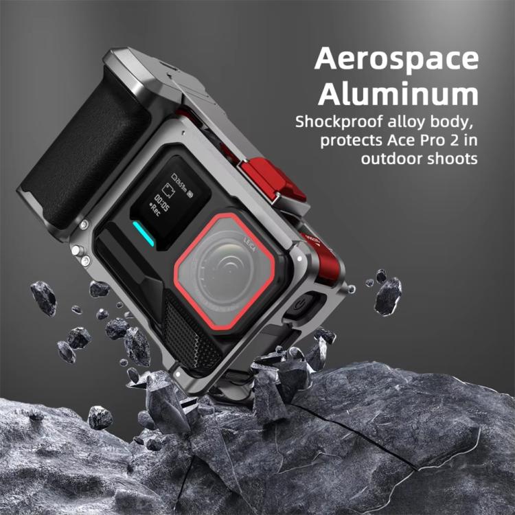 Para Insta360 Ace Pro 2 / Ace Pro Flymile Xplorer Grip Kit, empuñadura para fotografía callejera, estuche metálico, Xplorer Grip