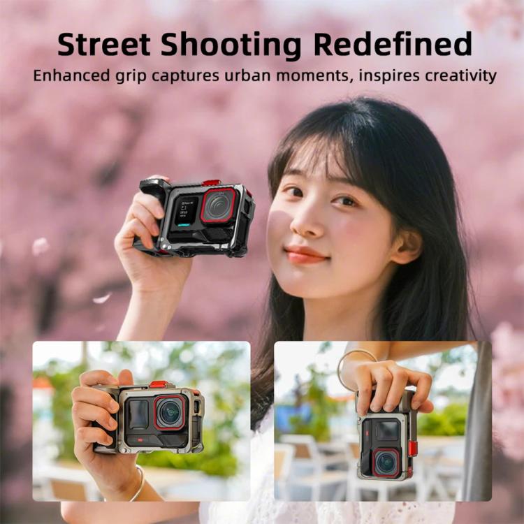 Para Insta360 Ace Pro 2 / Ace Pro Flymile Xplorer Grip Kit, empuñadura para fotografía callejera, estuche metálico, Xplorer Grip