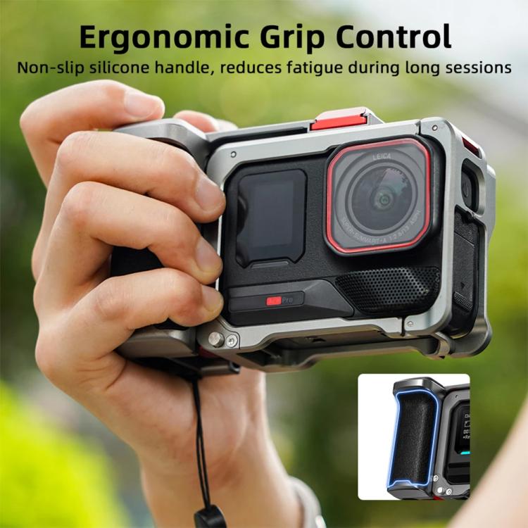 Para Insta360 Ace Pro 2 / Ace Pro Flymile Xplorer Grip Kit, empuñadura para fotografía callejera, estuche metálico, Xplorer Grip
