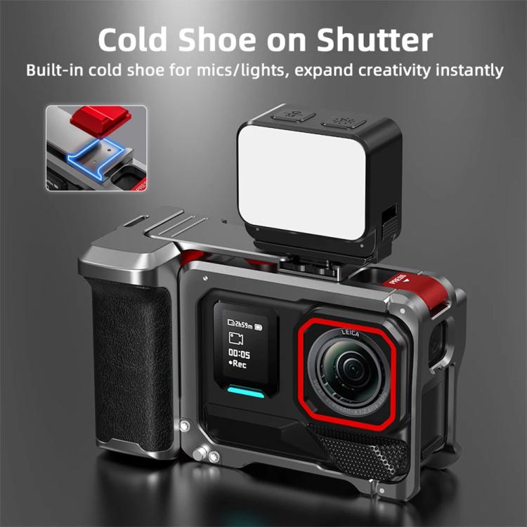 Para Insta360 Ace Pro 2 / Ace Pro Flymile Xplorer Grip Kit, empuñadura para fotografía callejera, estuche metálico, Xplorer Grip