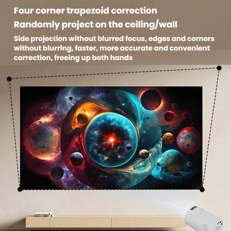 Proyector HY200 Home 1080P Mini Proyector HD Inteligente WiFi, US Plug, EU Plug, UK Plug, AU Plug