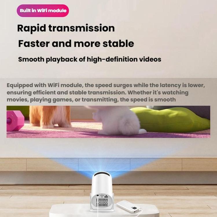 Proyector HY200 Home 1080P Mini Proyector HD Inteligente WiFi, US Plug, EU Plug, UK Plug, AU Plug
