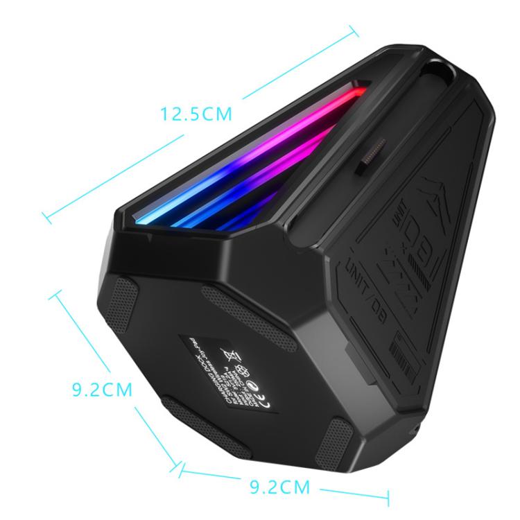 Base de carga triangular 4 en 1 con luz RGB para 2 mandos Joy-Con de Nintendo Switch, S219