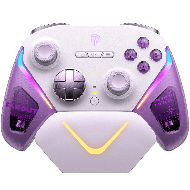 Mando inalámbrico para juegos EasySMX D10 con gatillos de modo dual y joysticks TMR con efecto Hall, base de carga para PC/Switch/Phone/Steam.