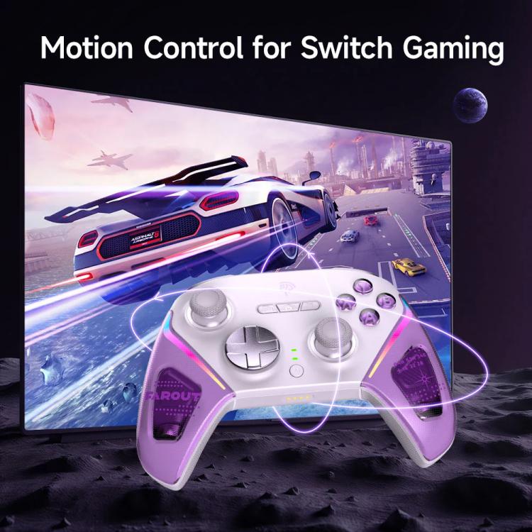 Mando inalámbrico para juegos EasySMX D10 con gatillos de modo dual y joysticks TMR con efecto Hall, base de carga para PC/Switch/Phone/Steam.