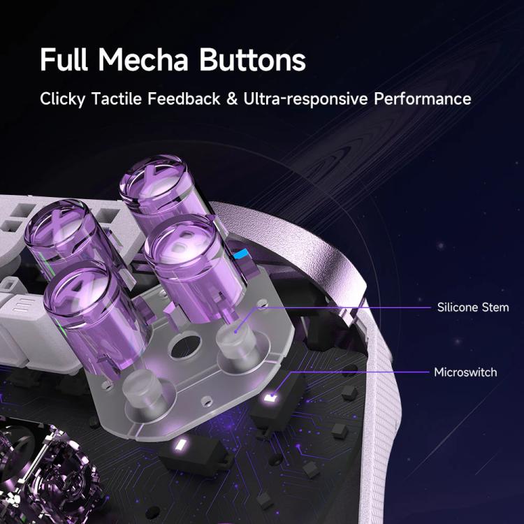 Mando inalámbrico para juegos EasySMX D10 con gatillos de modo dual y joysticks TMR con efecto Hall, base de carga para PC/Switch/Phone/Steam.
