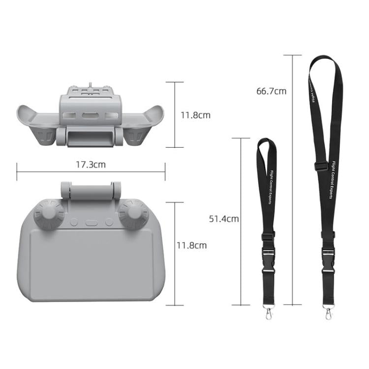 Para DJI Mavic Air 2/Mavic 3 Pro BRDRC: cubierta para control remoto + correa para colgar.