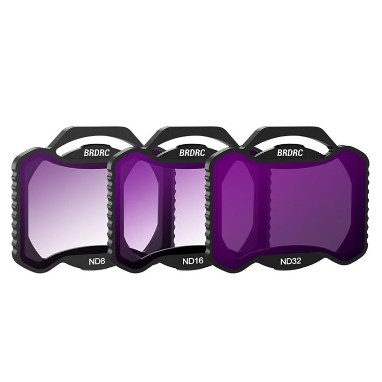 Accesorios para filtros con marco de aluminio BRDRC para DJI Avata 2, CPL, ND16, ND32, UV+CPL+ND16, ND8+ND16+ND32, ND8+ND16+ND32+ND64