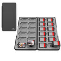 Estuche magnético 24 en 1 para tarjetas, compatible con cartuchos y tarjetas SD de Nintendo Switch 2/Switch.