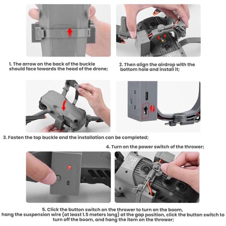 Accesorios para lanzamiento aéreo de drones DJI AIR 3S/AIR 3 BRDRC, For DJI AIR 3S/AIR 3