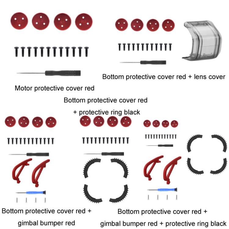 Accesorios para la cubierta protectora contra el polvo del motor BRDRC de DJI Avata 2, Motor Cover, Bottom Cover + Lens Cover, Bottom Cover + Gimbal Bumper, Bottom Cover + Protection Ring, Bottom Cover + Gimbal Bumper + Protection Ring