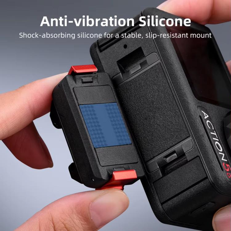 Adaptador magnético de liberación rápida con base de montaje para zapata fría para DJI Osmo Action 5 Pro/Action 4/Action 3, For DJI Osmo Action 5 Pro