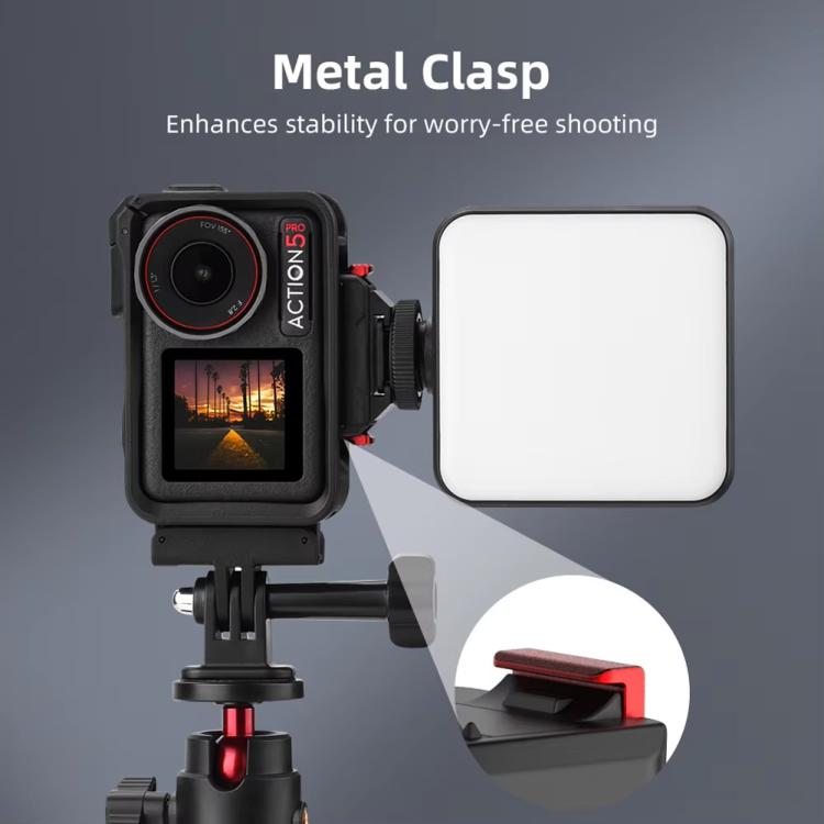 Adaptador magnético de liberación rápida con base de montaje para zapata fría para DJI Osmo Action 5 Pro/Action 4/Action 3, For DJI Osmo Action 5 Pro