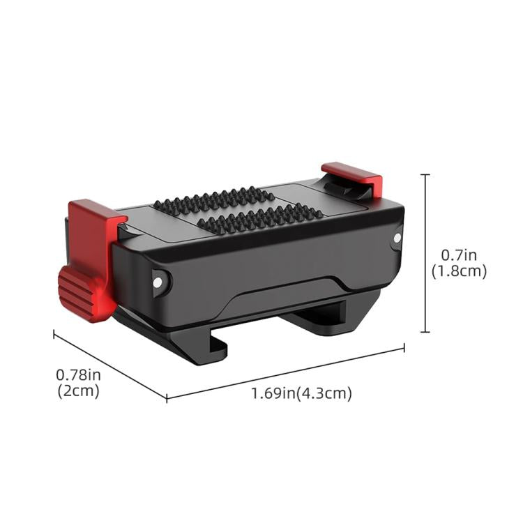 Adaptador magnético de liberación rápida con base de montaje para zapata fría para DJI Osmo Action 5 Pro/Action 4/Action 3, For DJI Osmo Action 5 Pro