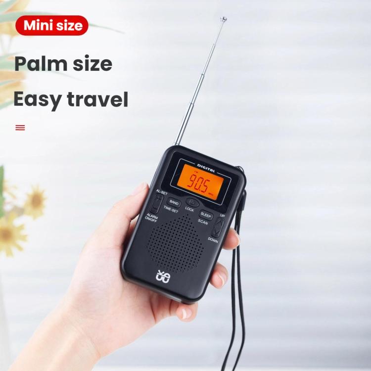 Reproductor de radio estéreo portátil FM/AM con control por reloj, For EU, For US