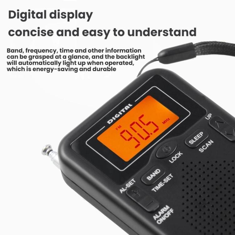 Reproductor de radio estéreo portátil FM/AM con control por reloj, For EU, For US