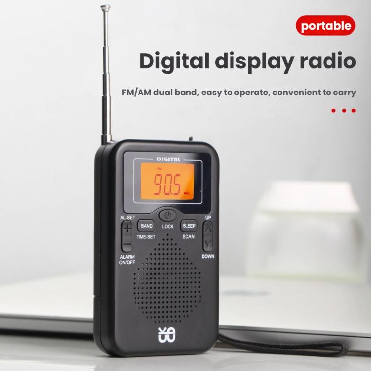 Reproductor de radio estéreo portátil FM/AM con control por reloj, For EU, For US