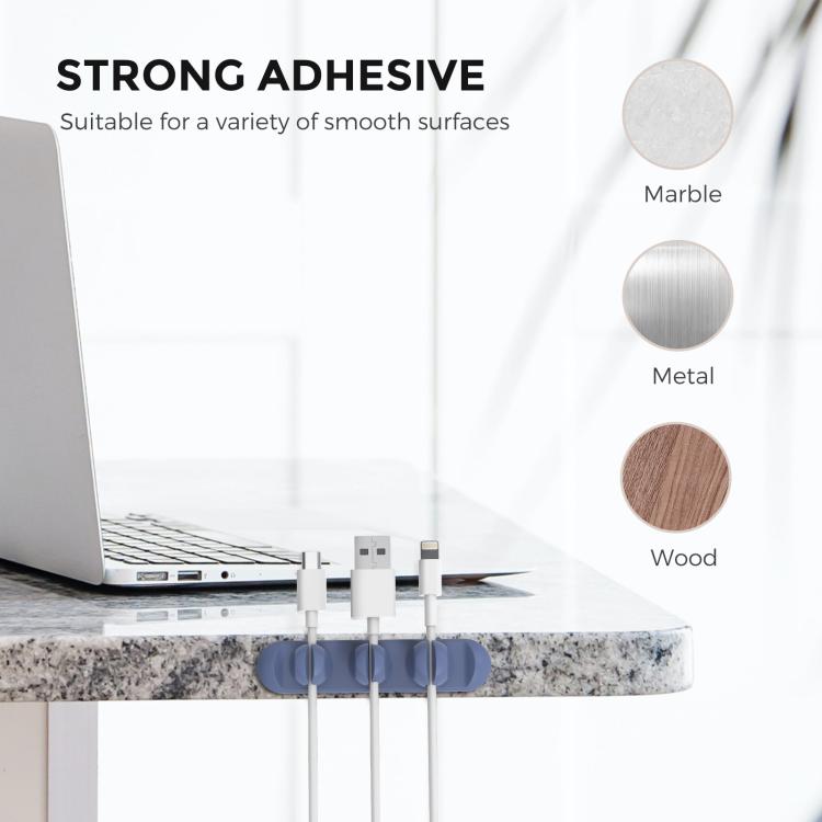 Organizador de cables magnético de silicona 3 en 1 AhaStyle PT-CY15 Soporte de almacenamiento de cables de escritorio