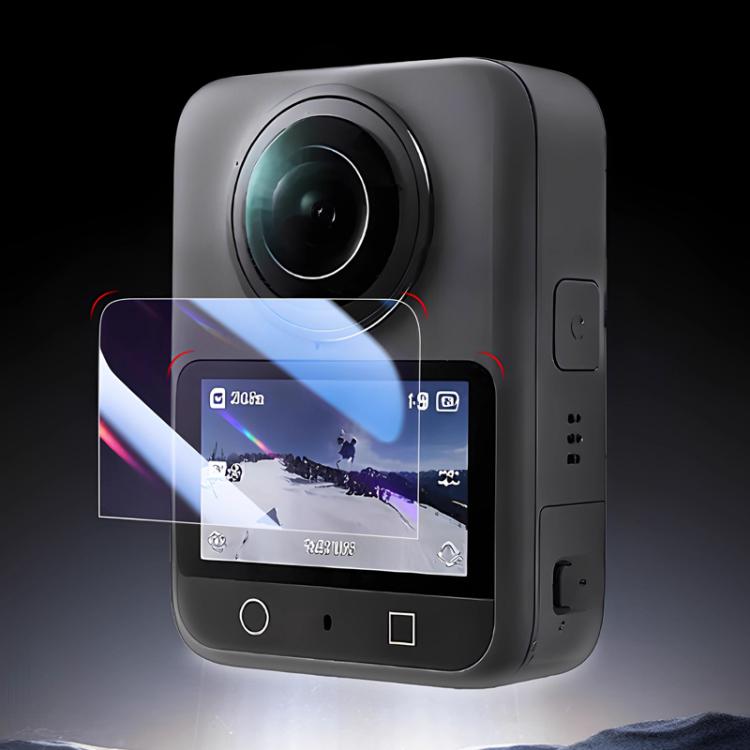 Protector de pantalla de vidrio templado HD antiarañazos para cámara de acción DJI Osmo 360 (paquete de 2 unidades), Screen Protector