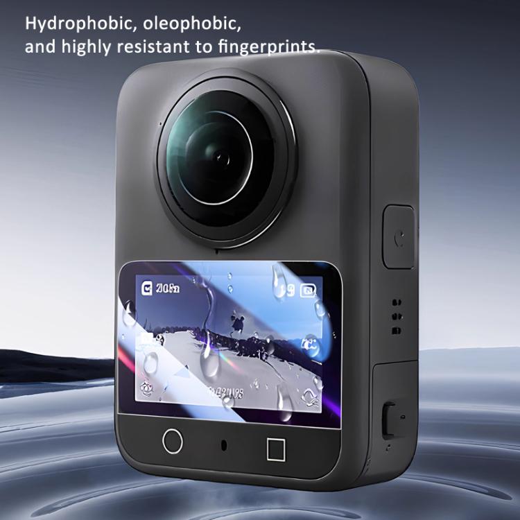 Protector de pantalla de vidrio templado HD antiarañazos para cámara de acción DJI Osmo 360 (paquete de 2 unidades), Screen Protector