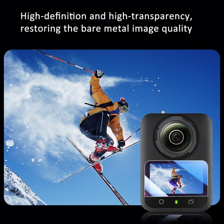 Protector de pantalla de vidrio templado HD antiarañazos para cámara de acción DJI Osmo 360 (paquete de 2 unidades), Screen Protector