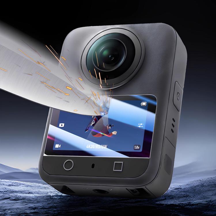 Protector de pantalla de vidrio templado HD antiarañazos para cámara de acción DJI Osmo 360 (paquete de 2 unidades), Screen Protector