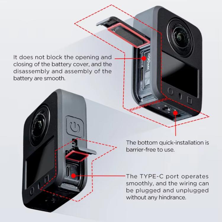 Funda de silicona CYNOVA antiarañazos y a prueba de golpes para DJI Osmo 360.