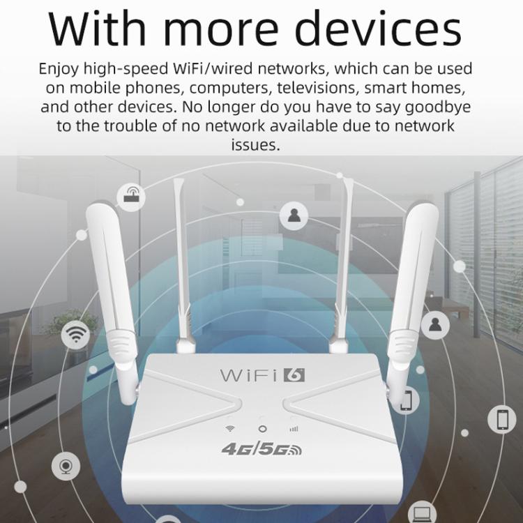 Router WiFi 4G portátil con tarjeta de enchufe, punto de acceso inalámbrico, enchufe europeo., CPF907