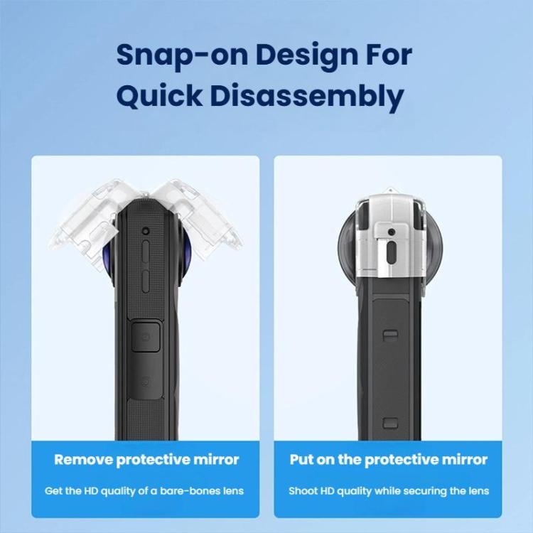 Protector de lente antivaho a presión para cámara Insta360 X5