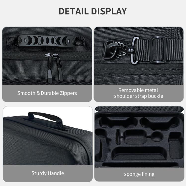 Estuche organizador de almacenamiento todo en uno JYS para Nintendo Switch 2 con correa para el hombro. Compatible con base/consola/controlador Pro/cámara/empuñadura/cargador., JYS-NS2323