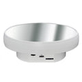 Espejo multiusos con disco giratorio eléctrico, alimentado por batería o USB. Soporte para exhibición en vivo de fotografía., 16cm White, 16cm Black, 16cm Gold, 25cm White, 25cm Black, 25cm Gold