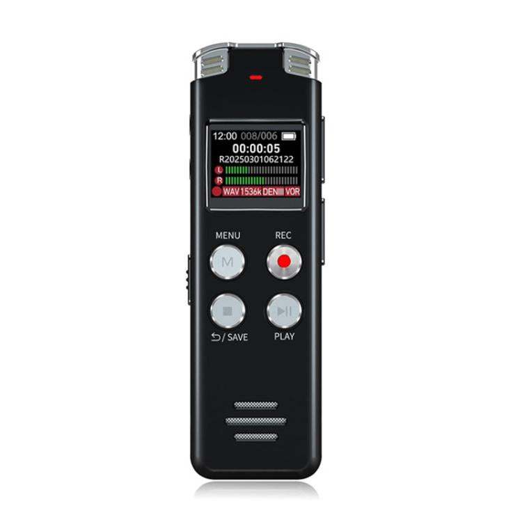 Grabadora de voz digital portátil HD con cancelación de ruido y activación por voz para conferencias., 64GB, 128GB